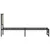 Produktbild 6 för Sängram utan madrass metall sonoma-ek 90x200 cm