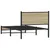 Produktbild 7 för Sängram utan madrass metall sonoma-ek 100x190 cm
