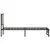 Produktbild 6 för Sängram utan madrass metall sonoma-ek 100x200 cm