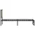 Produktbild 6 för Sängram utan madrass metall sonoma-ek 107x203 cm