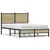Produktbild 2 för Sängram utan madrass metall sonoma-ek 120x190 cm