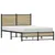 Produktbild 4 för Sängram utan madrass metall sonoma-ek 120x190 cm