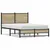 Produktbild 2 för Sängram utan madrass metall sonoma-ek 120x200 cm