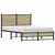 Produktbild 4 för Sängram utan madrass metall sonoma-ek 120x200 cm
