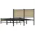 Produktbild 7 för Sängram utan madrass metall sonoma-ek 120x200 cm