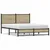 Produktbild 2 för Sängram med huvudgavel metall sonoma-ek 137x190 cm