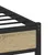 Produktbild 8 för Sängram utan madrass metall sonoma-ek 150x200 cm