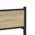 Produktbild 8 för Sängram utan madrass metall sonoma-ek 100x190 cm