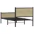 Produktbild 7 för Sängram utan madrass metall sonoma-ek 107x203 cm