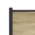 Produktbild 9 för Sängram utan madrass metall sonoma-ek 107x203 cm