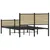 Produktbild 7 för Sängram utan madrass metall sonoma-ek 120x200 cm
