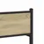 Produktbild 8 för Sängram utan madrass metall sonoma-ek 120x200 cm