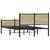 Produktbild 7 för Sängram utan madrass metall sonoma-ek 140x200 cm