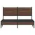 Produktbild 5 för Sängram utan madrass metall brun ek 140x190 cm