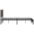 Produktbild 6 för Sängram utan madrass metall brun ek 160x200 cm