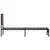 Produktbild 6 för Sängram utan madrass metall brun ek 75x190 cm