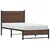 Produktbild 4 för Sängram utan madrass metall brun ek 90x190 cm