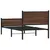 Produktbild 7 för Sängram utan madrass metall brun ek 90x190 cm