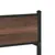 Produktbild 8 för Sängram utan madrass metall brun ek 90x200 cm