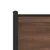 Produktbild 9 för Sängram utan madrass metall brun ek 120x200 cm