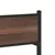 Produktbild 8 för Sängram med huvudgavel & fotgavel brun ek metall 137x190 cm