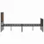Produktbild 6 för Sängram utan madrass metall brun ek 140x190 cm