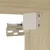 Produktbild 10 för Väggmonterade sängbord med LED-lampor 2 st sonoma-ek