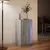 Produktbild 5 för Skänk med LED grå sonoma 42,5x34x85 cm konstruerat trä
