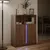 Produktbild 5 för Skänk med LED brun ek 77x34x100 cm konstruerat trä