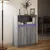 Produktbild 5 för Skänk med LED grå sonoma 72x34x100 cm konstruerat trä