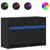 Produktbild 2 för Tv-bänk med LEDs svart 91x34x61 cm konstruerat trä