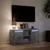 Produktbild 5 för Tv-bänk med LEDs betonggrå 100x34x50 cm konstruerat trä