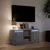 Produktbild 5 för Tv-bänk med LEDs grå sonoma 100x34x50 cm konstruerat trä
