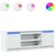 Produktbild 2 för Tv-bänk med LEDs vit 139,5x34x50 cm konstruerat trä
