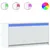Produktbild 2 för Tv-bänk med LEDs vit 100x34x50 cm konstruerat trä