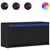 Produktbild 2 för Tv-bänk med LEDs svart 100x34x50 cm konstruerat trä