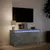 Produktbild 5 för Tv-bänk med LEDs betonggrå 100x34x50 cm konstruerat trä