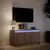 Produktbild 5 för Tv-bänk med LEDs brun ek 100x34x50 cm konstruerat trä
