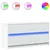 Produktbild 2 för Tv-bänk med LEDs vit 100x34x50 cm konstruerat trä