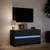 Produktbild 5 för Tv-bänk med LEDs svart 100x34x50 cm konstruerat trä