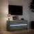 Produktbild 5 för Tv-bänk med LEDs grå sonoma 100x34x50 cm konstruerat trä