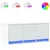 Produktbild 2 för Tv-bänk med LEDs vit 97x34x40 cm konstruerat trä
