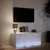 Produktbild 5 för Tv-bänk med LEDs vit 97x34x40 cm konstruerat trä