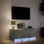 Produktbild 5 för Tv-bänk med LEDs betonggrå 97x34x40 cm konstruerat trä