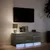 Produktbild 5 för Tv-bänk med LEDs grå sonoma 97x34x40 cm konstruerat trä