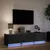 Produktbild 5 för Tv-bänk med LEDs svart 165x34x40 cm konstruerat trä