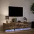 Produktbild 5 för Tv-bänk med LEDs rökfärgad ek 165x34x40 cm konstruerat trä