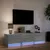 Produktbild 5 för Tv-bänk med LEDs grå sonoma 165x34x40 cm konstruerat trä