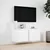 Produktbild 4 för Väggmonterad tv-bänk LEDs vit 80x31x35 cm