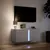 Produktbild 5 för Väggmonterad tv-bänk LEDs vit 80x31x35 cm